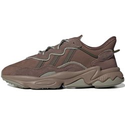 Adidas Originals Ozweego Leather Comfortable Trendy Slip-Resistant Durable Low-Top Casual Shoes Unisex Casual Shoes Earth-Brown H03679 35⅔