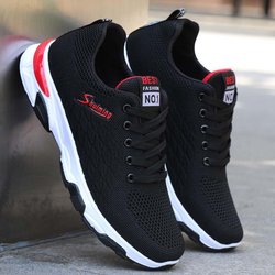 Atmungsaktive Laufschuhe Sport Herrenschuhe Slip On Casual Sportschuhe Mesh Sneakers für Männer 42