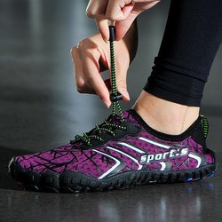 Fünf-Finger-Schuhe Paar Watschuhe Schnorchelschuhe Rafting Angelschuhe Tauchschuhe Strandsurfen Schnürschuhe rutschfest 38