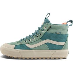Vans Sk8 Hi Waterproof Soft Comfortable High-Top Hiking Shoes Unisex Hiking Shoes Green VN000CVTGRN