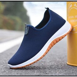 Herren Freizeitschuhe Neue Mode Atmungsaktive Stretch Canvas Schuhe Bequeme Flache Schuhe Turnschuhe 44