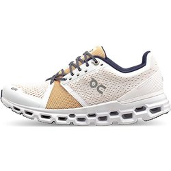 On Cloudstratus Bequeme Runde Zehenpartie Stoßdämpfend N-Slip Low-Top Laufschuhe Damen Sneaker Weiß Gelb 29.99771 38.5