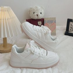 2024 Herbst Damen Leichte Weiße Campus Ballerinas - Lässiger & Sportlicher Stil Size 36 rosa