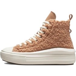 Converse Chuck Taylor All Star Move Platform High Sherpa - Champagner-Braun Damen Sneakers Egret A04259C 36.5