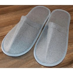 10 Paar Luxuriöse Plüschpantoffeln Damen Herren Reise Hotel Hausschuhe Gastfamilien Haushalte Schuhe Rutschfest Einwegpantoffeln 38-43 (28cm) graue