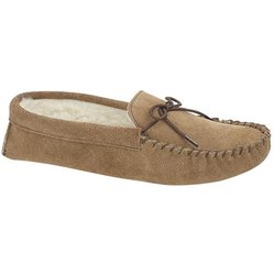 Mokkers Herren Jake Wildleder Mokassin Hausschuhe 13 UK taupe