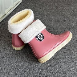 Herbst Damen Gummistiefel Mode wasserdichte Stiefel Damen bunte Regenstiefel Garten rutschfeste Wasserschuhe 35-40 38