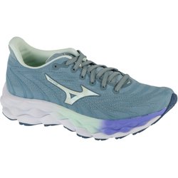 Mizuno Wave Sky 8, graue Damen Laufschuhe 40 grau