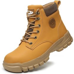 Sicherheitsschuhe Arbeitsschuhe Stahlkappe Herren Pannensichere Arbeitsstiefel Anti-Smash-Schutzstiefel Unzerstörbare Sicherheit Leicht 44
