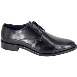 Roamers Herren-Gibson-Schuhe aus schlichtem Leder 8 UK schwarz