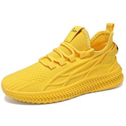Damenschuhe Einzelschuhe, Neue Mode Freizeitschuhe, Mesh-Schuhe Atmungsaktive einfarbige Sportschuhe 36