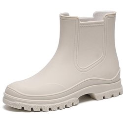 Regenstiefel Damen, wasserdichte Chelsea-Stiefel aus Gummi, rutschfeste Regenschuhe, Angelschuhe, Wasserschuhe, Botas Lluvia Mujer 38