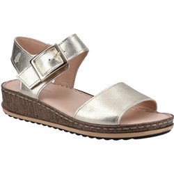 Hush Puppies Damen / Damen Ellie Ledersandalen 4 UK gold