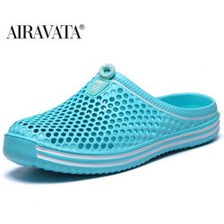 Sommer Clogs Hausschuhe Mode Männer und Frauen Garten Freizeit Schuhe rutschfeste Hausschuhe Strand Sandalen 38 grün