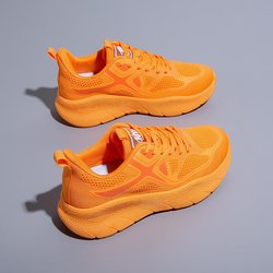 Unisex Sneakers Atmungsaktive Rutschfeste Badmintonschuhe Tennissportschuhe Herrensportschuhe 40 orange