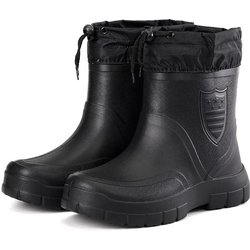 Herren Winddichte Outdoor-Arbeitsstiefel Baumwoll-Regenstiefel Herrenstiefel Wasserdichte Wintergummistiefel Warme Leichte Stiefeletten 45-46 schwarz