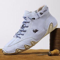 Lässige Sneakers Schuhe für Herren Schuhe Stiefeletten Mode Komfort Loafer Herren Schuhe 42 hellblaue