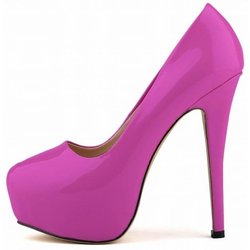 Damen High Heels Pumps 14cm Runde Zehen Stilettos Talon Femme Sexy Damen Rote Hochzeitsschuhe Schwarze Plateauschuhe Große Größe 44 44 violett