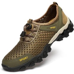 Sommer Herren Mesh Sportschuhe Mode Bergsteigen Atmungsaktiv Leichte Anti Rutsch Schuhe Outdoor Reise Laufen Freizeitschuhe 41