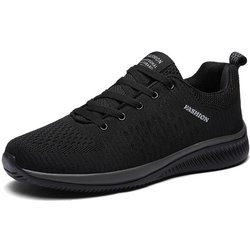 FASHION SHOES Atmungsaktive Sport-Turnschuhe für Herren, Sport-Laufschuhe, Outdoor-Damen-Tennis-Turnschuhe 44 grau/schwarz