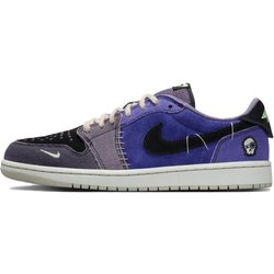 Zion Williamson x Air Jordan 1 Retro Low OG Voodoo Alternate Herren Sneaker Blau Regency-Lila Dampfgrün IH2309-500 37.5