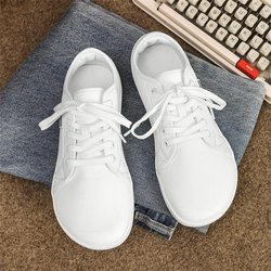 MCTIN Freizeitschuhe für Damen, rutschfest, zum Schnüren, Paar-Sneaker aus Leder mit Plateausohle, wasserdichte Wanderschuhe für Herren 42