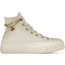 Converse Chuck Taylor All Star High Valentinstag 2023 Damen Sneakers Creme Egret Thriftshop-Gelb A04453C 36