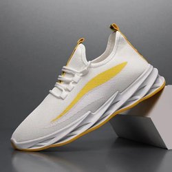 Herren Frühling und Herbst Sportschuhe rutschfeste verschleißfeste leichte Laufschuhe Casual 39 weiß