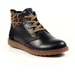 Lunar Damen/Damen Portman Lederstiefel 8 UK schwarz