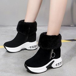 Damen Stiefel Winter Warm Pelz Sneakers Plateau Schneestiefel Damen Stiefeletten Damen Freizeitschuhe Stiefeletten Für Damen 40