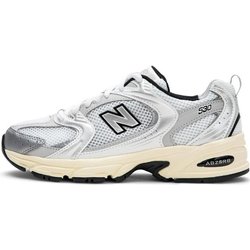 New Balance 530 Weiß Metallic-Silber Unisex Sneaker Silber-Metallic Schwarz MR530TA 41.5