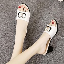Damen Sandalen Peep-Toe Schuhe Frau High Heels Plateauschuhe Casual Wedges für Frauen High Heels Schuhe 40 weiß