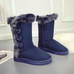 Modische Kurzrohr-Schneestiefel, Damenschuhe, Stiefeletten, Hasenohren, Strass, rutschfest, verschleißfest, plus Samtverdickung, Winter warm 35