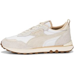 Puma Rider FV Worn Out - Weiß Pristine Unisex Sneaker Creme Gummi 390167-01 36