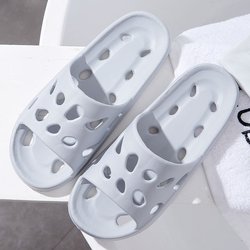 Hausschuhe, Badezimmer, Badewanne, EVA, undichte Hausschuhe, Außenkleidung, Zuhause, Hotel, Paar, Sandalen mit Löchern in den Hausschuhen 44-45 grau
