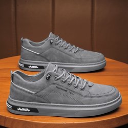 Frühling Herrenschuhe Atmungsaktive Schuhe Herren Trend All Match Anti-Rutsch-Wear Sport Freizeitschuhe Boardschuhe Modische Schuhe 44