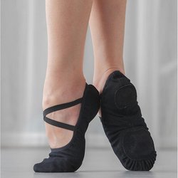Tanzschuhe, Ballettsohle, Lederschuhe, hochwertige Tanzschuhe für Erwachsene, für Mädchen und Frauen 39 schwarz