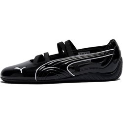 Puma Speedcat Ballet Glänzend Damen Sneaker Schwarz Weiß 404263-01 36