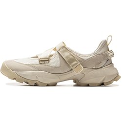 Li Ning Mulan Mary Jane Trendige Bequeme Stoßdämpfung Rebound Low Top Freizeitschuhe Damen Freizeitschuhe Beige AZGV008-2 38⅓