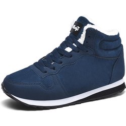 Schnee Stiefel Männer Casual männer Stiefel Männlichen Winter Schuhe für Männer Im Freien Männer Schuh Wanderschuhe Mann Militär Männer der Arbeit Schuhe Schuhe 43 blau