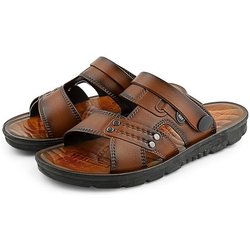 WTEMPO Sommer-Sandalen für Herren, weicher Boden, dicker Boden, rutschfest, für den Innenbereich, Outdoor-Mode, Flip-Flops, Strandschuhe 44