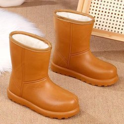2021 Ultraleichte wasserdichte Schneestiefel aus Samt, EVA-Material, Größen 32–41, High-Top-Design für Arbeit, Autowäsche und Viehzucht 38