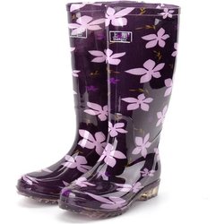 Regenschuhe Damen Hohe Stiefel Erwachsene Mittelgroße Stiefel Rutschfeste Lange Stiefel Hohe Stiefel Überschuhe Gummiüberschuhe Frühling und Sommer Home 40 violett