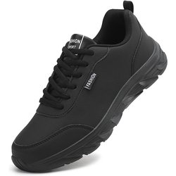 Herren Ultra Light Sneakers Plus Size Schuhe Laufschuhe Freizeitschuhe 46 coole schwarze
