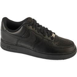 Nike Air Force 1 07, Herren schwarze Sneaker 44,5 schwarz
