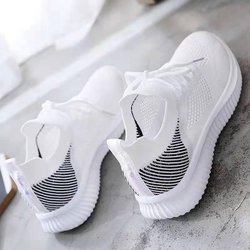 Damenschuhe, koreanische Version von Sport- und Freizeitschuhen, atmungsaktive Mesh-Schuhe 41 grau