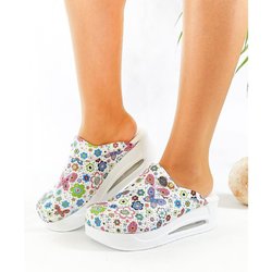 Damen Hausschuhe Neue Orthopädische Sabo Schuhe Sandalen Krankenschwester Arzt Krankenhaus Medizinische Lässige Qualität Weicher Komfort Anti-Rutsch-Clog 37 meergrün