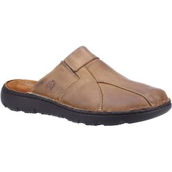 Hush Puppies Carson Lederpantoletten für Herren 11 UK olivgrün