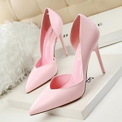 Damen Pumps Damen High Heels Schuhe Damen Schuhe Braut Hochzeit Schuhe Absätze klassische Pumps Stiletto 37 rosa