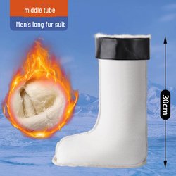 2025 Warm gefütterte Winterregenstiefel für Herren und Damen mit samtverstärkter Isolierung, dicker Gummiaußenseite und Baumwollinnenfutter 42/43 universal